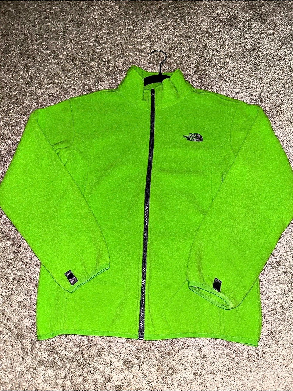 Boys The North Face Full-Zip Fleece Jacket Green
